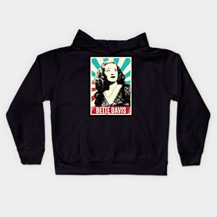 Vintage Retro Bette Davis Kids Hoodie